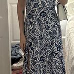 Francesca's Floral Midi Dress Blue Size XS Photo 0