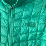 The North Face  Green Blue Emerald Thermoball Puffer Jacket Coat Women's size XS Photo 2