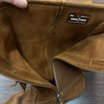 Minnetonka Two Layer Fringe Calf High Suede Leather Moccasin Boots Size 9 Photo 3