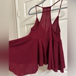 Urban Outfitters Burgundy  flowy top Photo 1