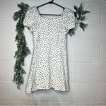 Loft | women white dress with black polka dots open back dress Photo 3