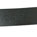 Genuine Leather Double O Ring Belt Black Size S/m Gold Tone Hardware Chic Photo 2