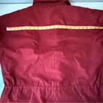 Eddie Bauer Vintage Women's Deep Red Anorak plaid wool lined Utility Jacket Photo 12