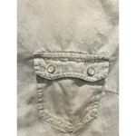 Angel Kiss AK  Chambray Button Up Denim Long‎ Sleeves Shirt  Light Wash Size XL Photo 1