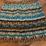Atelier Skirt Womens Size 22 3X Zip Up Office Career Work Aztec EUC Turquoise Photo 0