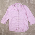 Chico's  Fresh Chic Shirt Light Purple 3/4 Cuff Sleeves Linen Womens 0 Lightweight Photo 0