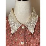 Piccalino Petites Vintage Pink Floral Print Lace Collar Tie Waist Maxi Dress 10 Photo 7