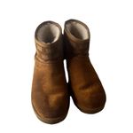 UGG  Chestnut Suede Ankle Boots Women size 10 logo print Photo 1
