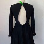 STJ by Marshall Klugman Vintage Mod 60s Black Long Sleeve Pleated Dress Photo 10