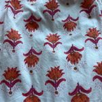 J Crew Factory Tiered Faux Wrap Midi Skirt Size 00 White Pink Orange Tiny Flaw Photo 8