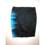 Tahari New $128 Womens Designer  Black Blue Skirt Lined Work Office 12 NWT Ombre Photo 5
