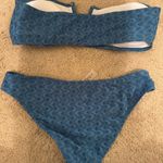 SheIn Blue Patterned Bandeau Bikini Photo 1