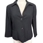 Doncaster 100% Wool Black Blazer Women’s Size 12 Career Jacket NWT Photo 0