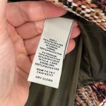 Bob Timberlake  XS Burgundy Brown Full Zip Jacquard Moto Jacket Sweater Photo 7