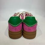 Steve Madden Dodge platform suede sneakers pink green women’s size 12 modern Photo 6