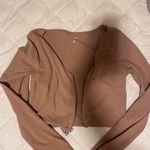 Cropped Zip Up Brown Size M Photo 1