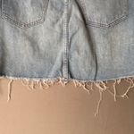 Madewell ‎ sz 6 blue distressed cut off denim Mini Skirt Photo 7