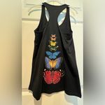 Ideal  T tank top - black on front - butterflies on back - size large (fitted) Photo 3