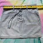 PacSun Light Wash Tie Closure Denim Skirt | Size 25 Photo 3