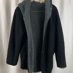 Weatherproof  Medium Sherpa Wearable Blanket Snuggie Hooded Sweater Fall Winter Photo 0