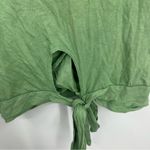 Aerie  Green Spin Wrap Cropped Tee Size Medium Photo 6
