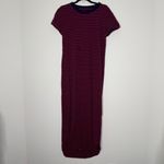 Frank & Eileen  Striped Harper Midi Dress L Red Blue Photo 2