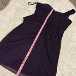 XScape  purple one shoulder cocktail dress women’s size 10 Photo 4