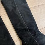 Coach  Roma Black Tall Suede Heeled Knee High Boot Leather Size 10 Photo 6