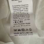 SheIn White Bishop Sleeve V-Neck Mini Jacquard Print Dress White Size XS NWT Photo 9