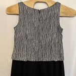 Alex Evenings  Women Size 14 Maxi Dress W/ Jacket Black Silver Sparkle Set Formal Photo 8