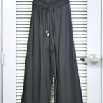 Urban Outfitters black wide leg tube jumpsuit S  earrings casual fashion style Photo 0