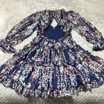 Edite Mode dress dark blue with flowers S Photo 2