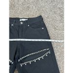 Torn By Ronny Kobo Torn By Ronny Mariah Jeans Black Wash Crystal Slit Embellished Women’s Size 25/0 Photo 12