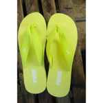 Puma NWOT Sandy Flip Flop Neon Yellow Lime Women's 10 Photo 1