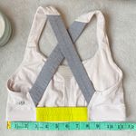 Lululemon  Bra Colorblock Sz 2 Pink Green Gray Pastel Crossback Photo 3