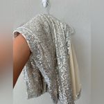 Eliza J NWT  Champagne long Formal Sequin Dress size 12 Photo 9