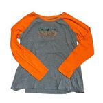 Boutique Halloween T-Shirt Fall Pumpkin Long Sleeve Large Handmade  Photo 0