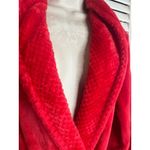 secret treasures Red Plush Shawl Collar Robe Sleepwear Loungewear Size L G Photo 2