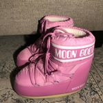 Moon Boot Icon Low Pink Nylon Boots Size 7 Photo 4