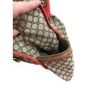 Nine West Shoulder Bag Purse Tote Brown Chunky Lock Charm Storage Divider Logo Photo 6