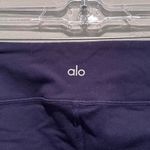 Alo Yoga  Navy Blue Entwine Laced Mid Rise Leggings Size XS Photo 4