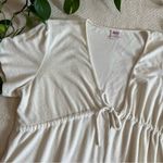Vintage Y2K White Terrycloth Tunic Beach Cover Size 2X Photo 1