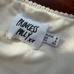 Princess Polly Lace Overlay Corset Top Cropped White Size Small / 4 Photo 6