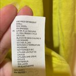 COS Women’s  Mock Neck Wool Spandex Bright Yellow Long Sleeve Shirt Photo 3