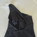 BONDI BORN Colette one shoulder swimsuit, Small, $275 Black Photo 7
