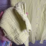 Aerie ‎ Pool-To-Party Cover Up button front lime green Shirt Size Small Photo 4
