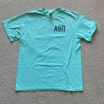 Comfort Colors AOPi Alpha Omicron Pi Smoke Out Arthritis T-Shirt Teal Large NWOT Photo 0