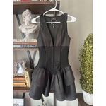 OW Collection Augusta Corset Mini Dress Black Womens Size Small Photo 5