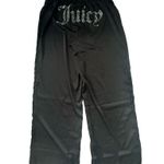 Juicy Couture Women’s Size Small Satin Bling Pajama Sleep Bottom Pants Black New Photo 0