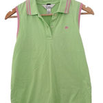 Lilly Pulitzer  Neon Green Pink Island Polo EUC Photo 0
